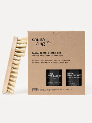 sauna siivous / hoitosetti